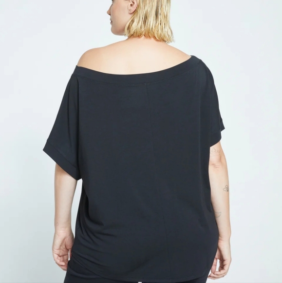 Universal standard size XS dolce black short sleeve Off Shoulder Regular 10 12 L - Picture 2 of 6
